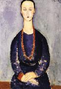 Amedeo Modigliani Woman with Red Necklace France oil painting artist